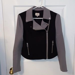 Aritzia Wilfred Montesson Moto Jacket Black and Grey Size 2 (XS)